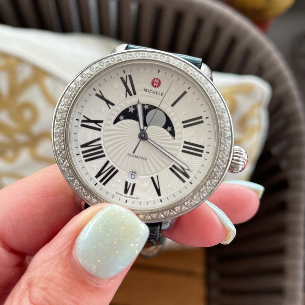 Michele Serein Diamond Moon Phases Watch